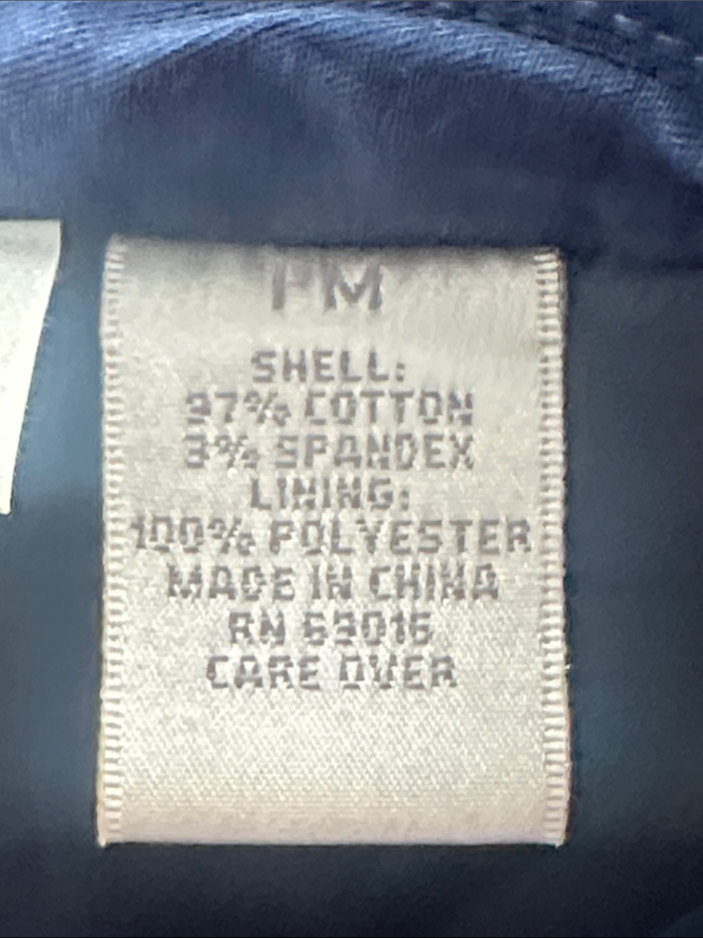 Women's Navy Button-Front Lightweight Jacket - Picture 6 of 7